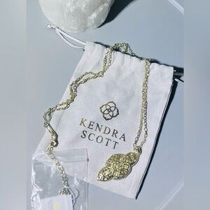Kendra Scott Gold Filigree Pendant Necklace